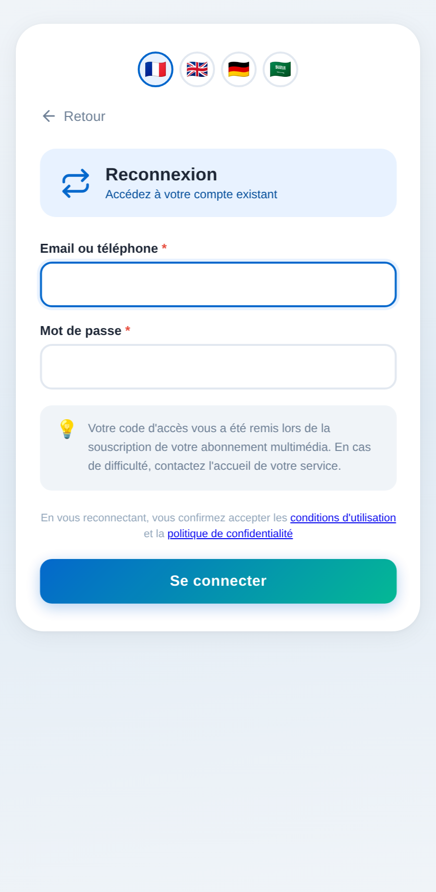 Reconnexion